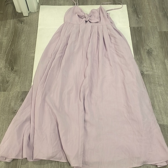 NWOT WILLOW Rochelle Dress Tie Front Maxi Dress in Lilac Purple Size M - Picture 11 of 11